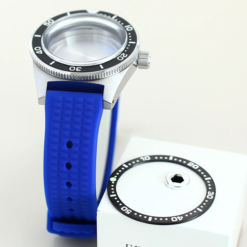 40 มม.นาฬิกายางสําหรับ Seiko NH35 NH36 NH34 NH38 4R36 การเคลื่อนไหว 28.5 มม.Sapphire Glass 62mas นาฬิกาอะไหล่ซ่อม