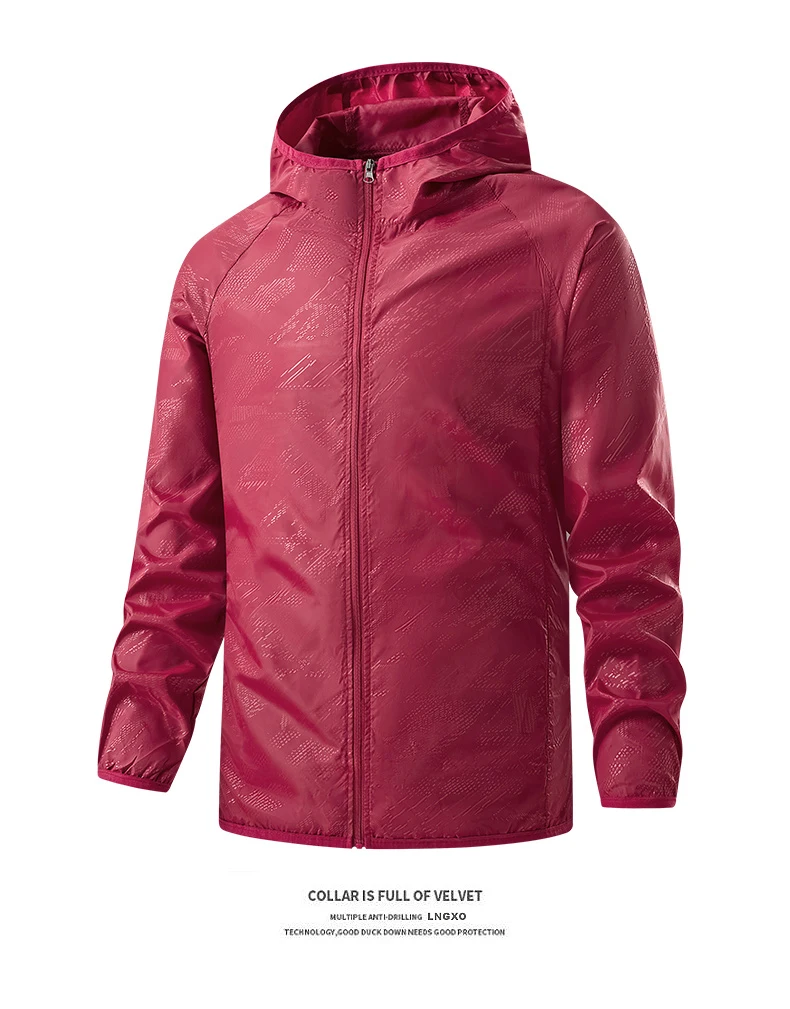 LNGXO Männer Frauen Wandern Jacken Wasserdicht Sonnenschutz Windjacke Camping Klettern Outdoor Regen Mantel Unisex Tragbare Kleidung – Detail 24