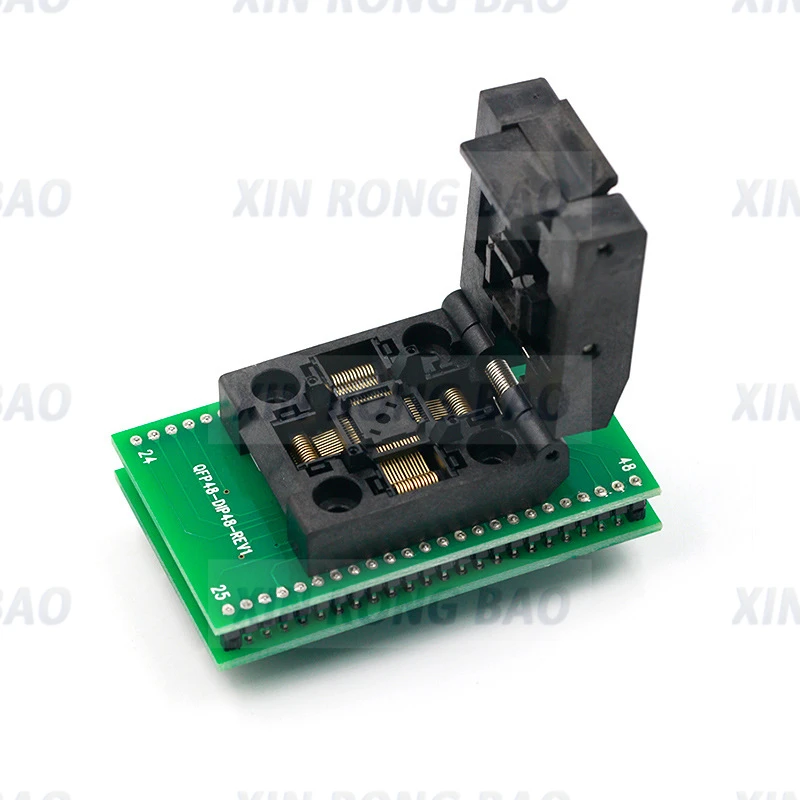 LQFP48 to DIP48  IC Test Socket Programming Adapter / TQFP48 to DIP48  0.5mm Pitch Programming r IC Test socket Programmer