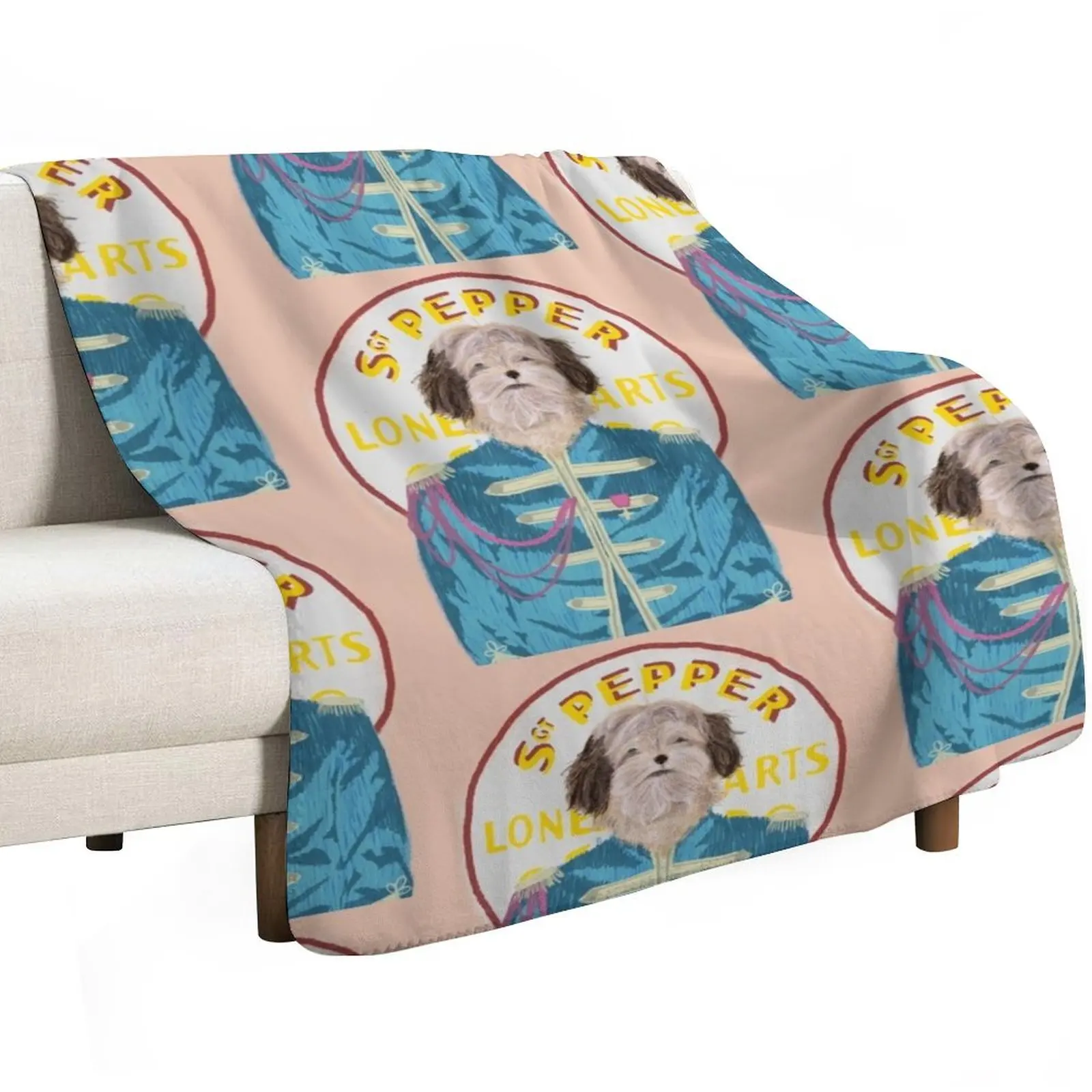 Sgt. Pepper Throw Blanket Camping Personalized Gift valentine gift ideas Kid'S Cute Plaid Multi-Purpose Blankets