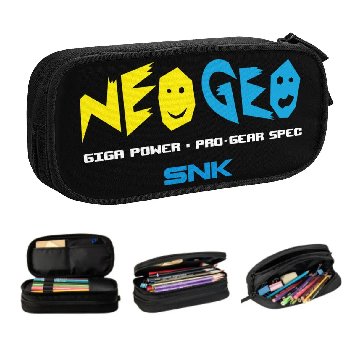 Custom Retro Arcade Game Neo Geo Snk Kawaii Pencil Case Girls Boys Large Capacity Pencil Box Student School