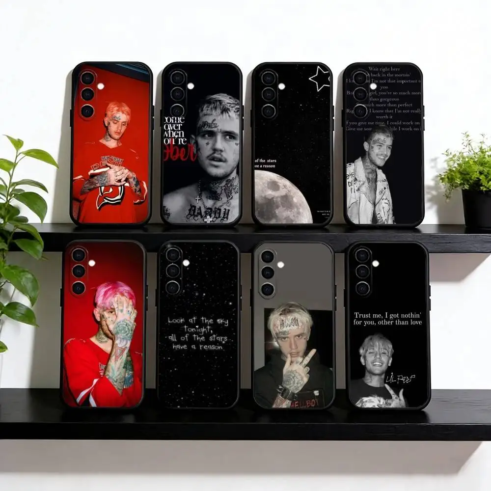 Lil Peep Hellboy Love Rapper Phone Case Black Silicone Soft For Samsung Galaxy A73,A72,A71,A70,A53,A52,A51