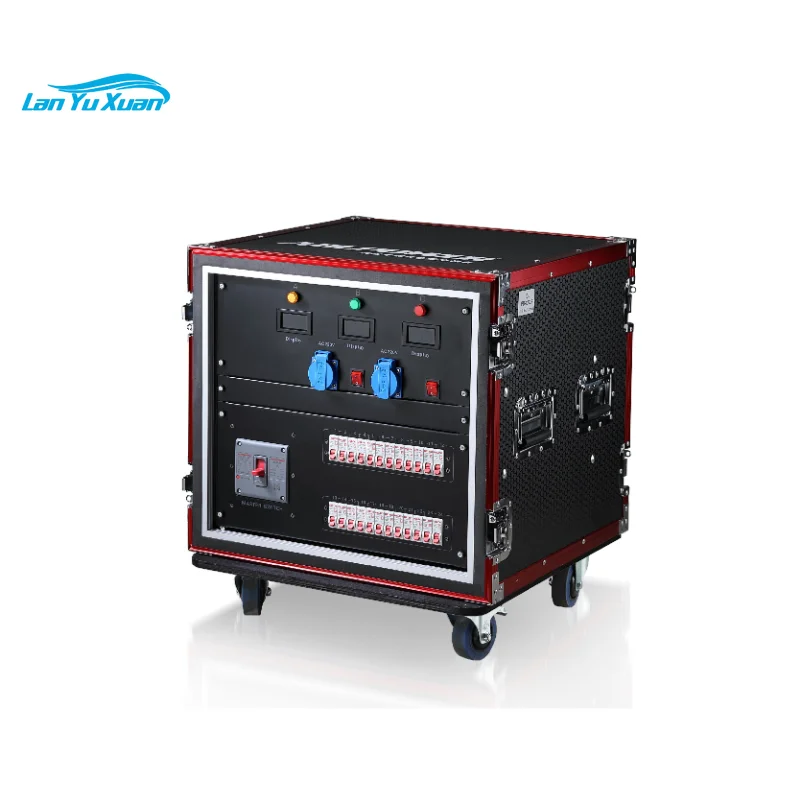 new style waterproof stage power distribution distro box equipment box light power control 380v CAMLOCK 24 channels