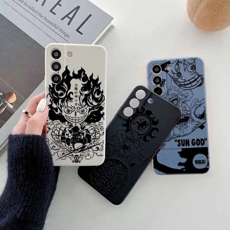 

ONES PIECES Straw Hat Luffy Phone Case For Samsung Galaxy S26 S25 Ultra S24 S23 S22 Plus S21 S20 FE S26 A37 A57 5G Silicon Cover
