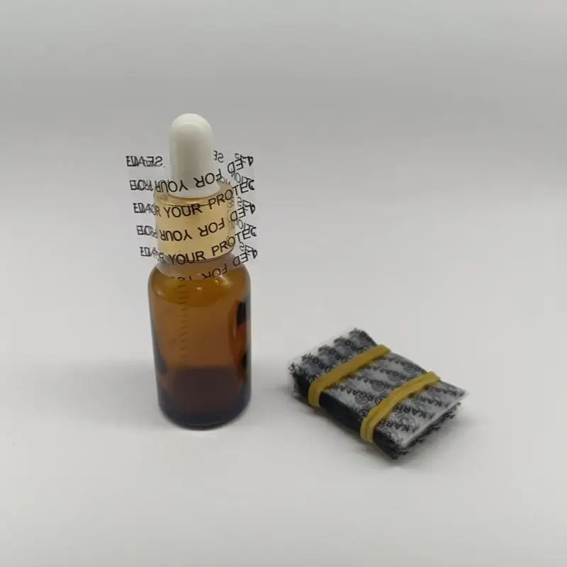 200 Stück bedruckte transparente Schrumpfbänder mit Loch 41x30mm Flaschen-Schrumpffolien Versiegelung für Flaschenverpackungen – Detail 10