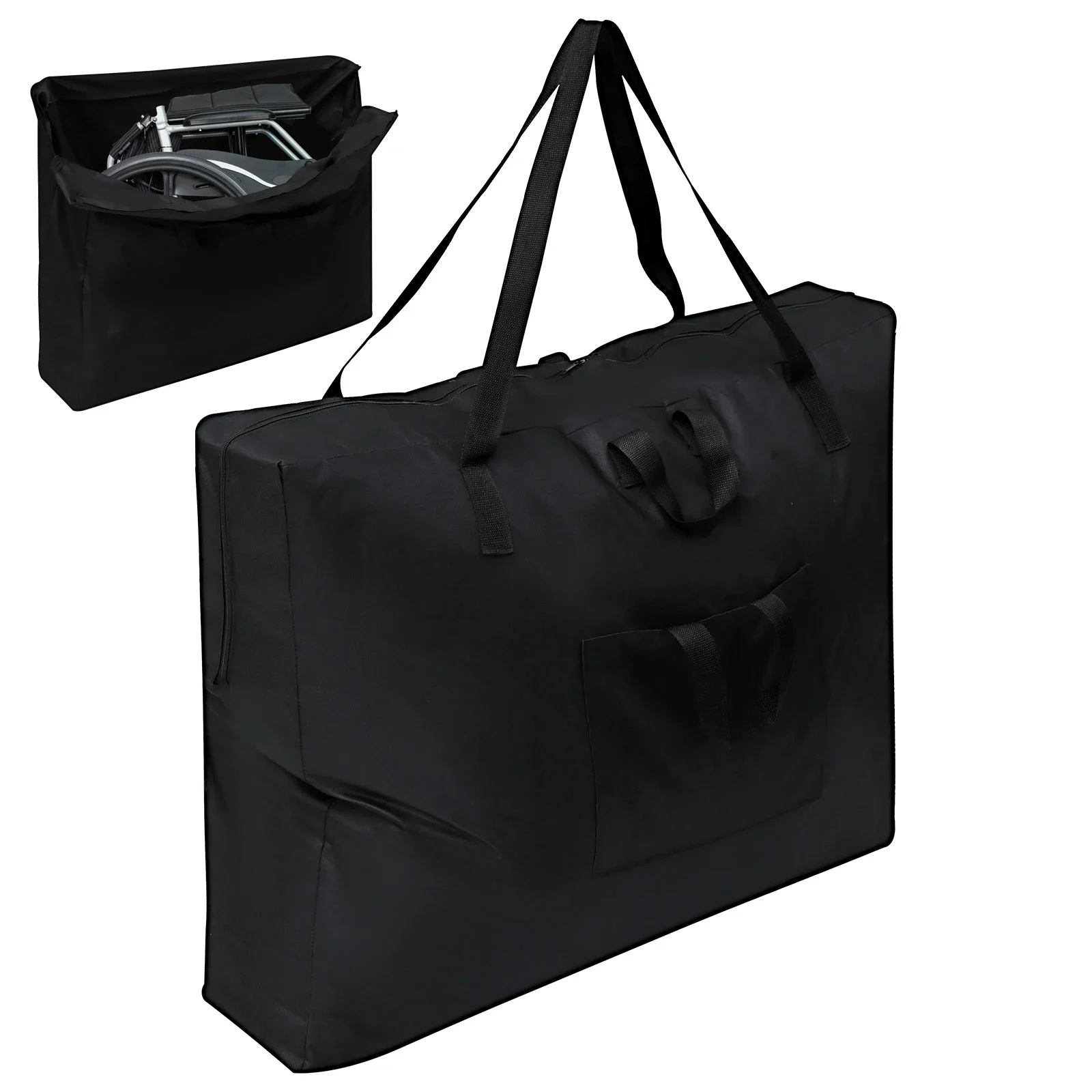 

Rollator Travel Bag Reusable Oxford Cloth Foldable Wheelchair Storage Bag Waterproof Wheelchair Bag Wear Resistant Chair Walker