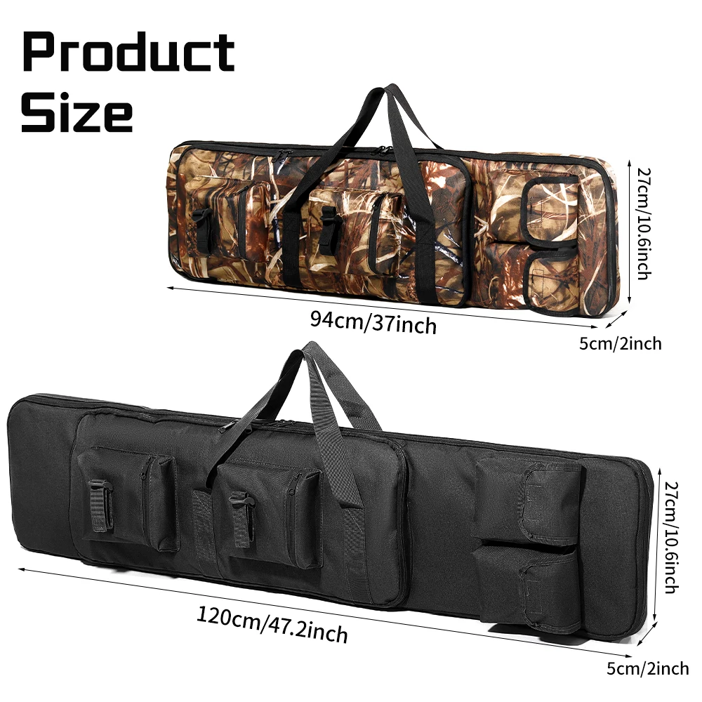 94cm 120cm Double Long Gun Bag Soft Rifle Case Rifle Backpack Shooting Carry Shoulder Bags for Hunting Accesories 2