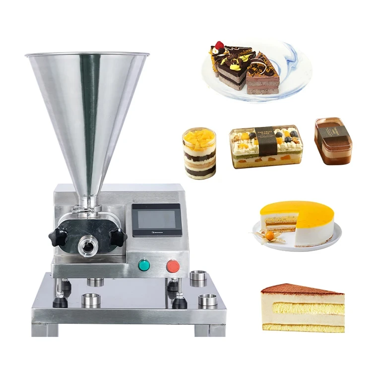 Multifunctional Quantitative Paste Filling Mousse Tiramisu Sponge Cake Small Production Line Cream Filling Machine HOT SALES