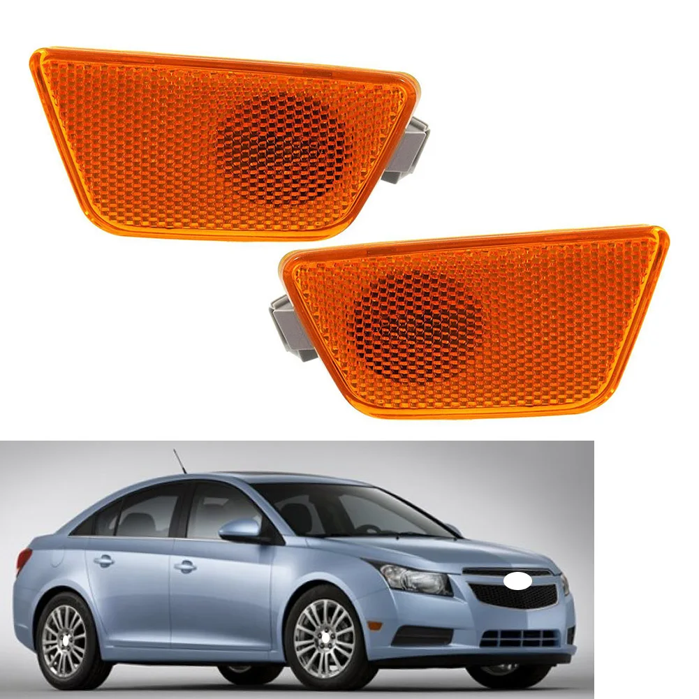 Car Side Marker Light Turn Signal Lamp Left+Right 2Pcs For Chevrolet Chevy Cruze 2011 2012 2013 2014 2015 42334145 / 42334144