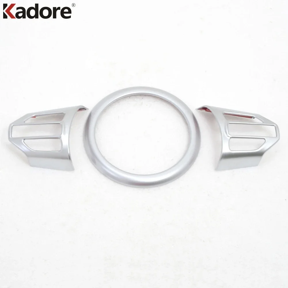 Car Steering Wheel Panel Cover Trim For Kia Sorento 2016 2017 2018 2019 Matte Decoration Interior Mouldings Accessories
