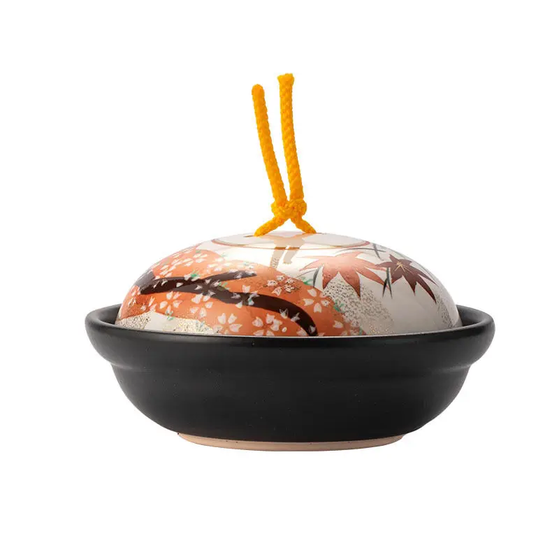 

Japan imported Mino Yakusha Gesha Taji pot Japanese creative open flame ceramic pot casserole flower household tableware