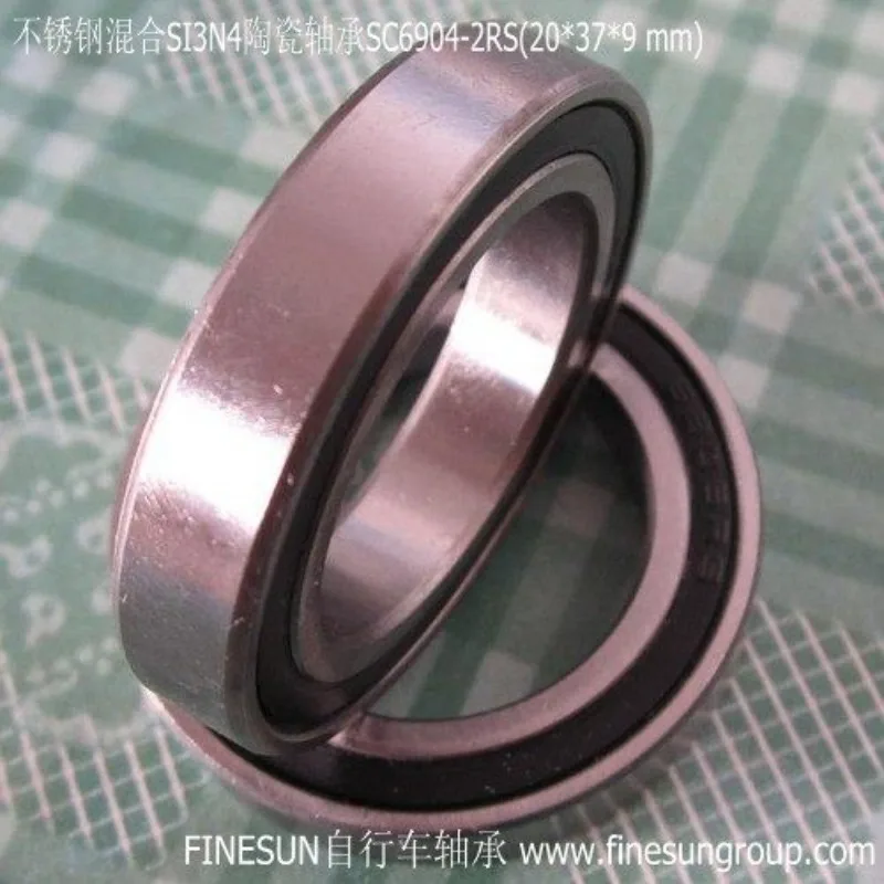 Ceramic Beads | Stainless Steel Bearings | ABEC-3 | S6904-2RS-CERAMIC 20x37x9 MM