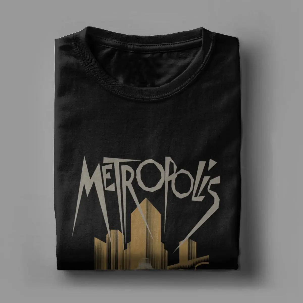 Metropolis Fritz Lang Movie germany cinema science fiction Leisure  Men\'s clothing 100% Cotton T Shirts Short Sleeve Gift Tops