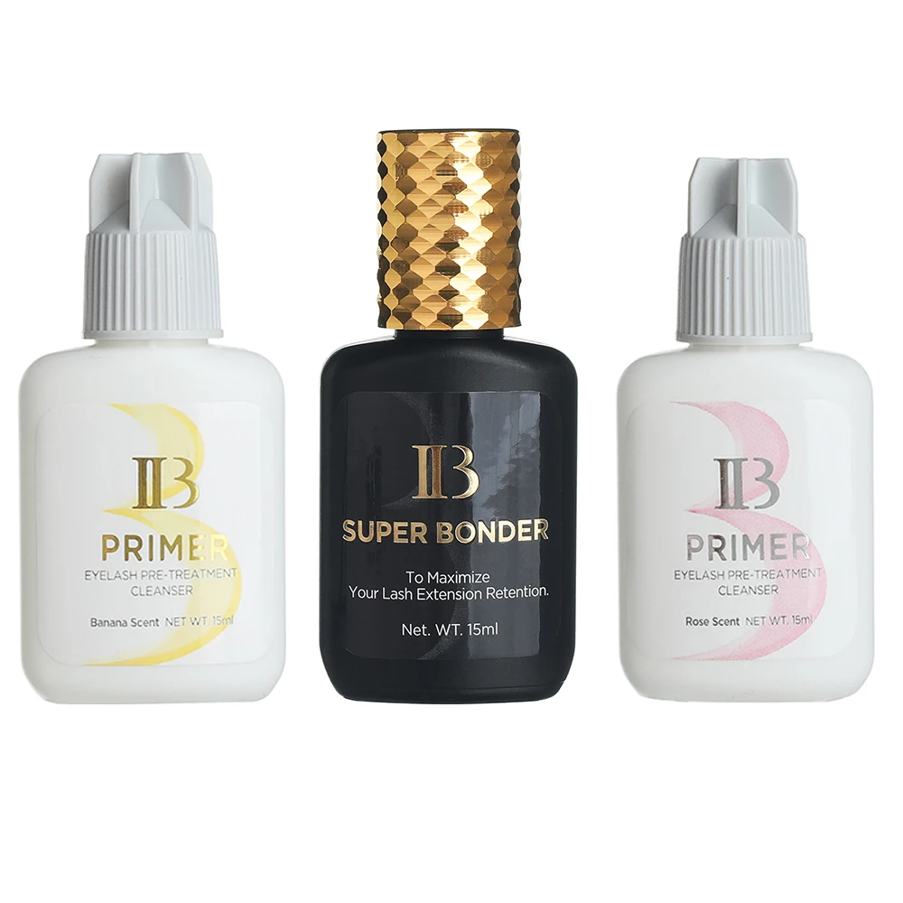 I Beauty Primer Collect Super Bonder Fixing Agent Eyelash Extension Clear Primer Cleanser ib Banana Rose Scent