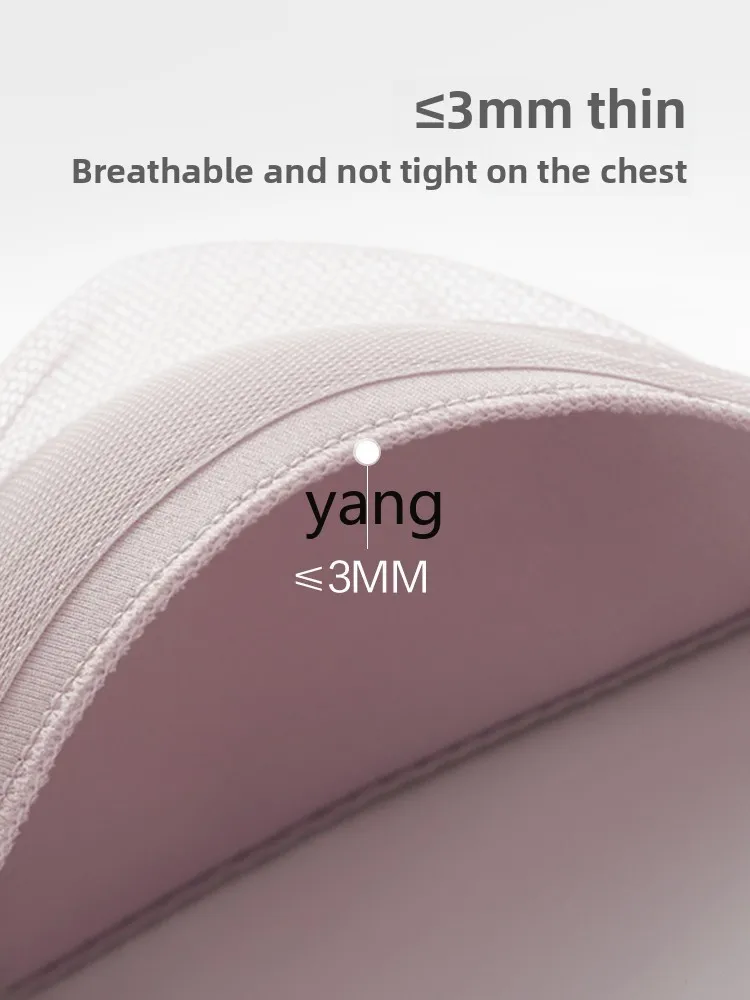 LMM thin mesh triangle cup French bra women's seamless small chest without steel ring underwear