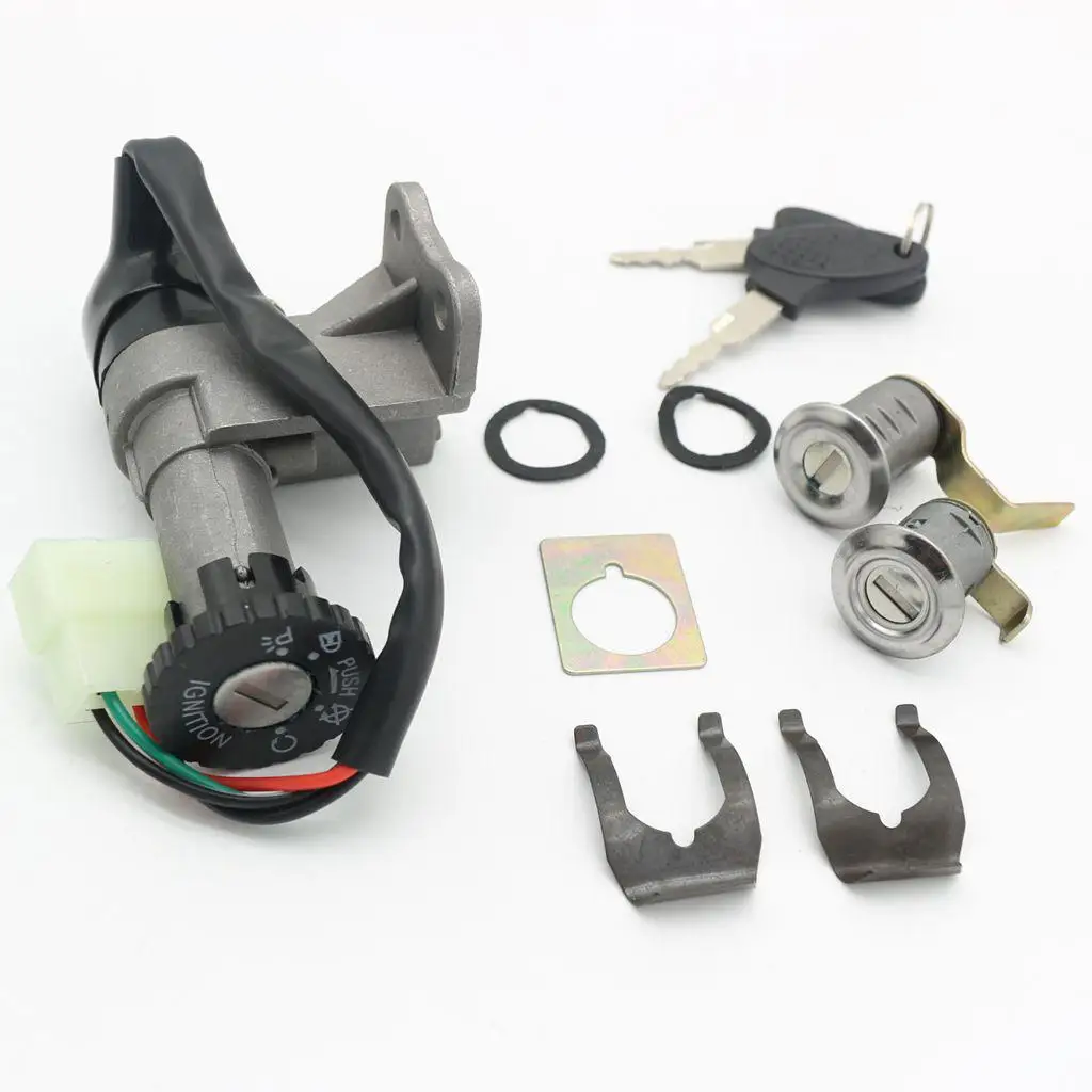 Ignition Key Switch Replacement Kit for GY6 50cc 125cc 150cc Scooter Mopeds Aluminum Alloy Durable - view 4