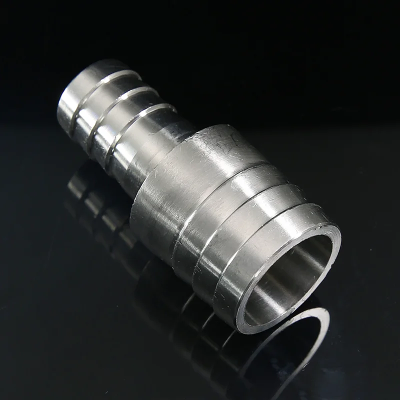 304 Stainless Steel Barb Connector 2-Way Reducing/Equals Coupler OD 4 6 8 14 15 16 19 20 22 25 32 38 40~63mm Water Hose Fitting