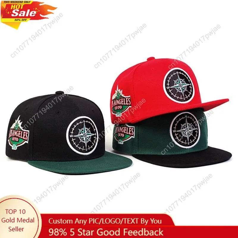 หมวกฮิปฮอปปักลายเข็มทิศแบบยูนิเซ็กซ์ สำหรับฤดูใบไม้ผลิและฤดูใบไม้ร่วง ปรับขนาดได้ สวมใส่สบายๆ แบบเบสบอล ป้องกันแสงแดด