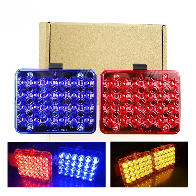 Bright Public Security Pavilion Flash Light Red Blue Yellow Warning Led Strobe Light 12V Strobe Car