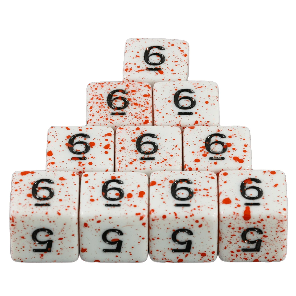 T&G 10Pcs/Set Polyhedral D4-D20 Multi Sides Dice DND Games for Opaque Digital Dice for Funny Party Board Game