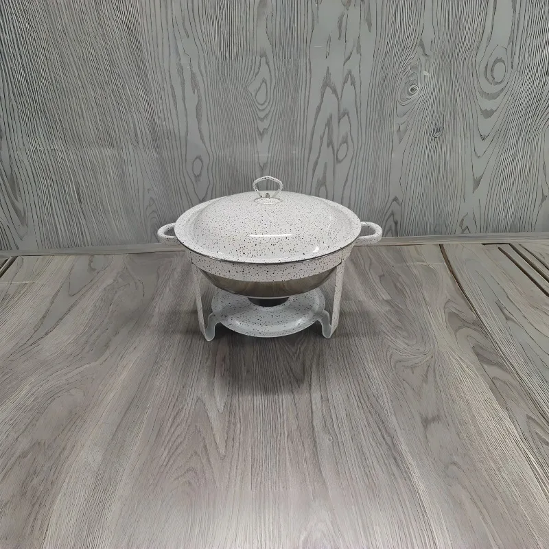 Maifanshi White Restaurant Non-stick Round Dining Furnace Removable Buffy Furnace Alcohol Insulation Furnace