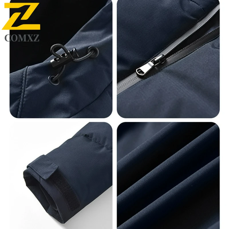 Male Warm Padding Coat 2025 New Thick Winter Men's Windproof Cotton Jacket Coats Trendy Minimalist Hooded Parka Ski Down Jackets