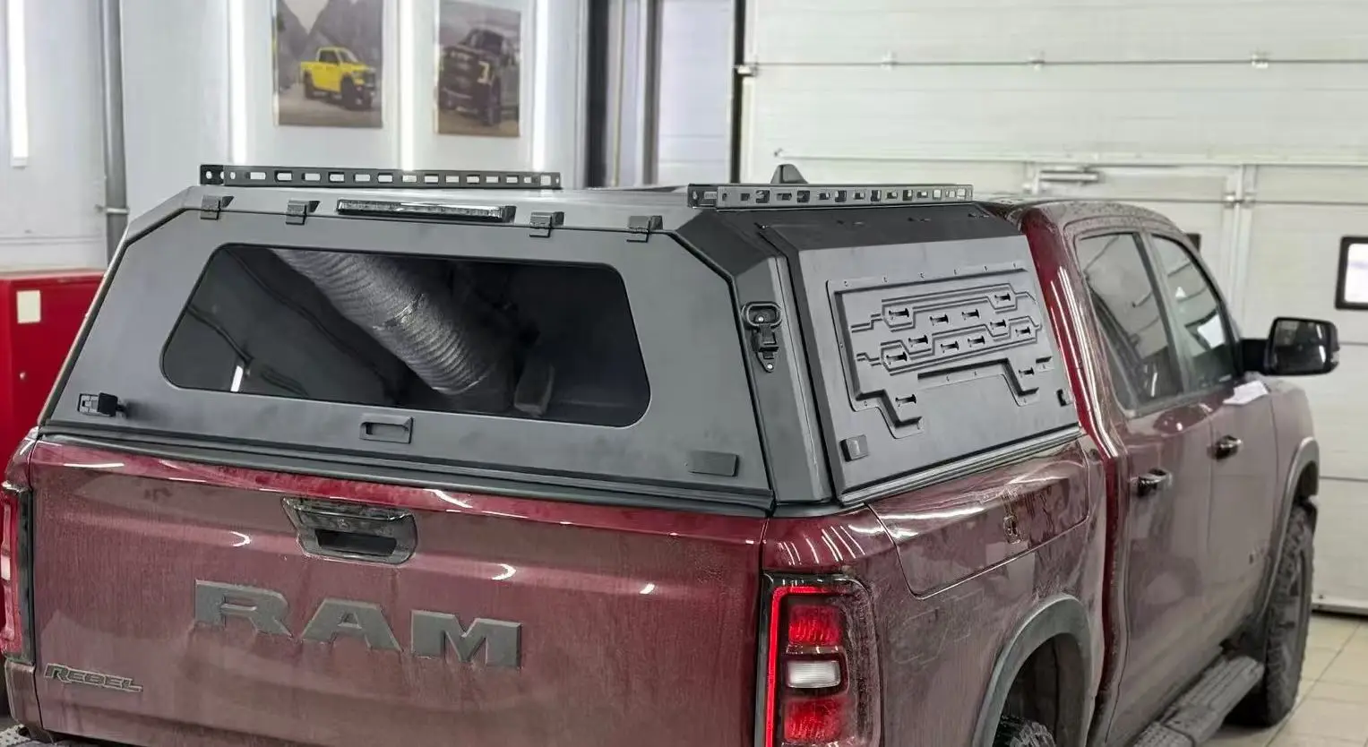 Pickup Bed Cover 4x4 Offroad Accessories Truck Canopies Canopy for  Ram 1500 Limited with 5.7/6.4ft Bed and with Rambox Hilux view 6