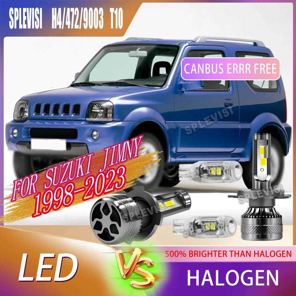 Forget about hyper flash & error messages Built in CANBUS LED H4 Headlight For Suzuki Jimny 1998 1999 2000 2001 2002 2003-2023