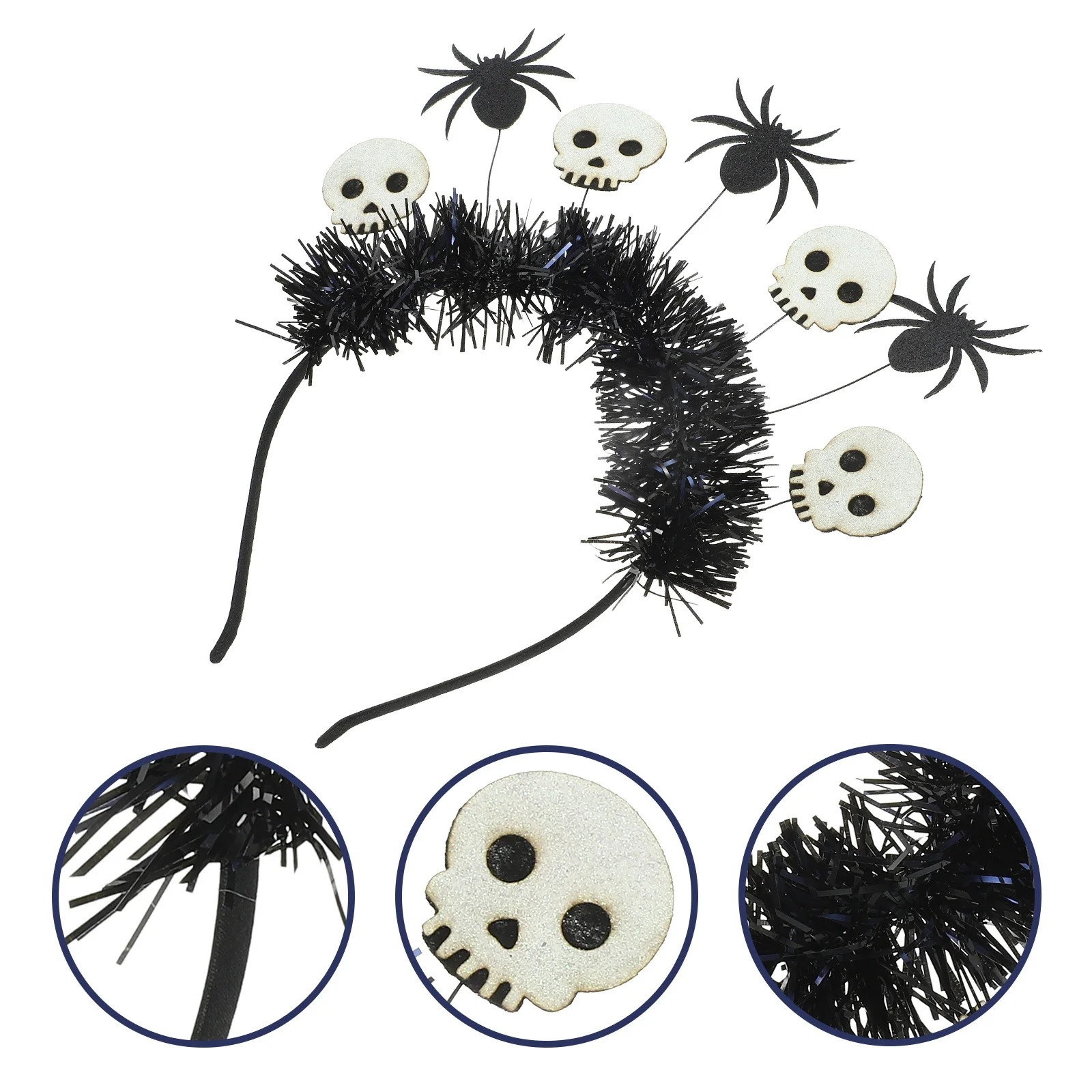 

Skull Bat Headband For Halloween Party, Cosplay Hair Accessory, Adult Costume Headdress, Halloween Theme Decor, Party Hair