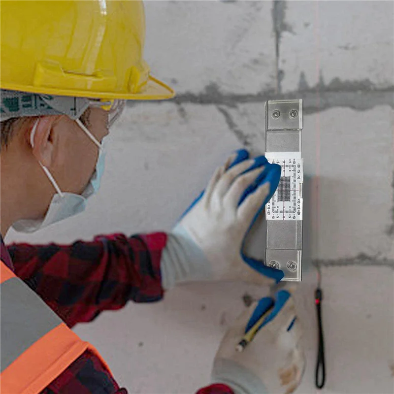 

Y51A-Запись мониторинга трещин, инструмент для измерения трещин на 6 шт., измеритель ширины трещин, прозрачный акриловый штангенциркуль для сравнения трещин на углы