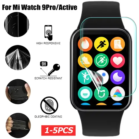 Xiaomi Mi Band 9 Pro 용 1-3PCS 소프트 하이드로 겔 필름 Xiaomi Mi Band 9 액티브 필름 액세서리 용 풀 커버 스크린 프로텍터