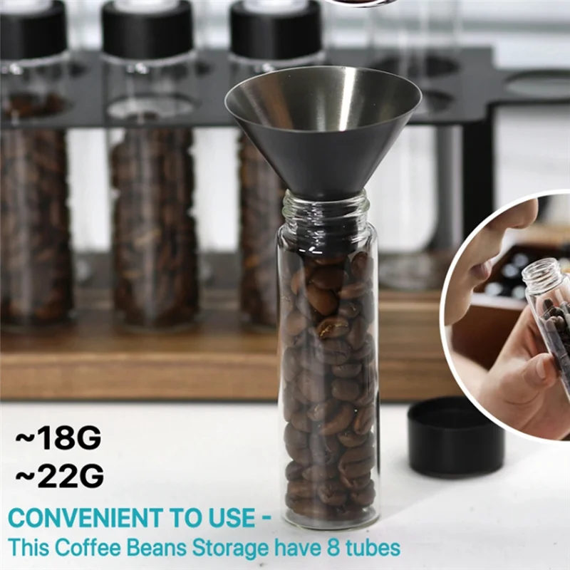 

2025 Trendcoffee Beans Storage Container Display Rack Tea Tube Bottle Espresso Coffee Accessories Tool Coffeware Sets