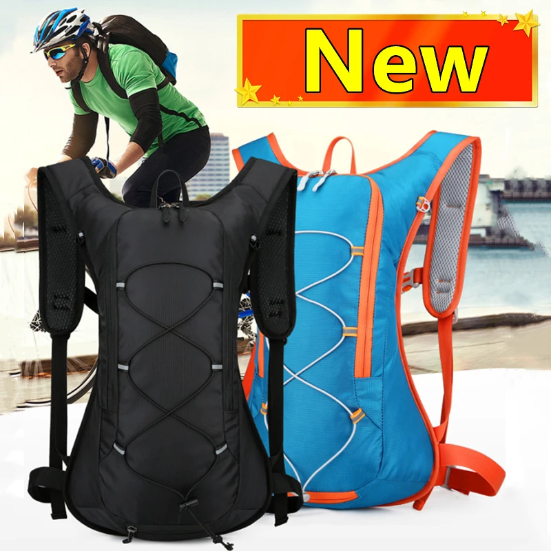 

New 12L Outdoor Sport Bike Cycling Running Hiking Hydration Water Bag Storage Helmet Pack Waterproof UltraLight Bladder Backpack