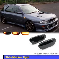 Para Subaru Impreza 1993-2001, luces LED de posición lateral dinámicas sin errores, 2 uds., luces indicadoras de señal de giro secuenciales de ámbar puro