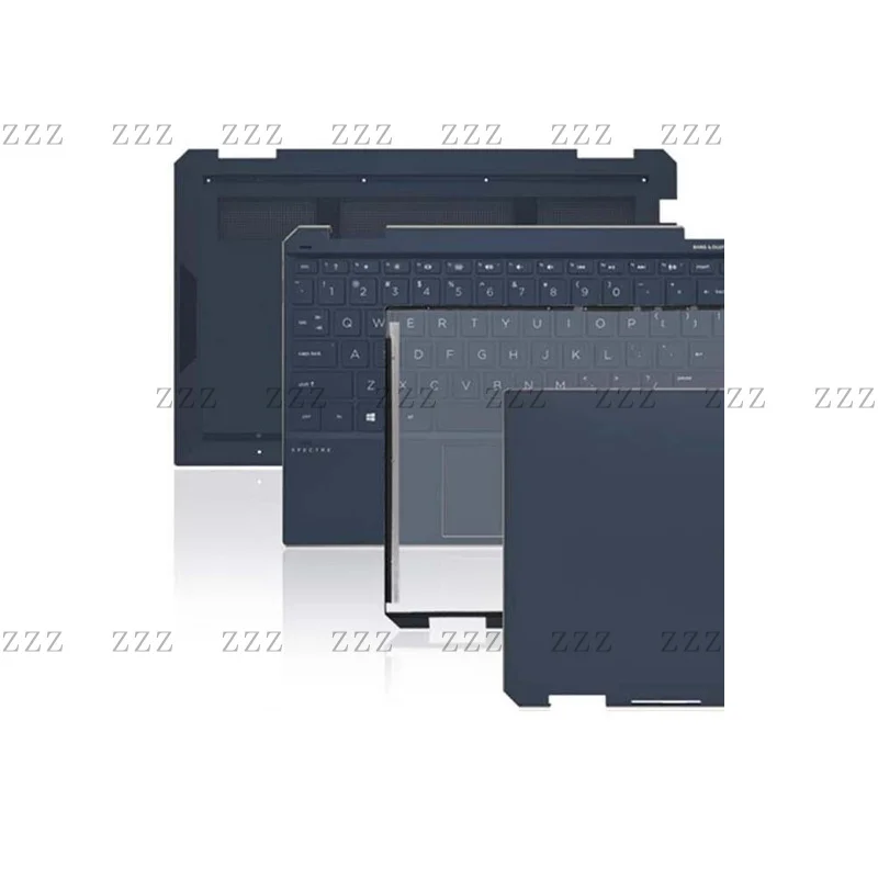 ZZ Spectre X360 13-AW TPN-Q225 For HP  LCD Back Cover Palmrest Bottom Case Shell