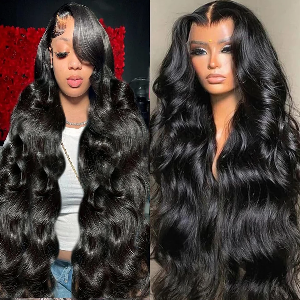 13x4 Brazilian Body Wave Human Hair Wig HD Lace Frontal for Women 34-36 Inch Long-lasting Natural Look Hair Extensions