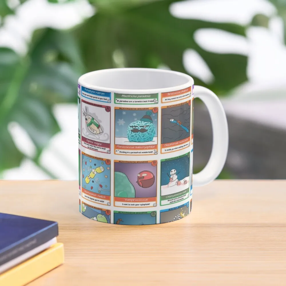 Microbe Menagerie Trading Cards Classic  Mug Gifts Simple Design Tea Handle Round Picture Image Coffee Cup Printed Photo