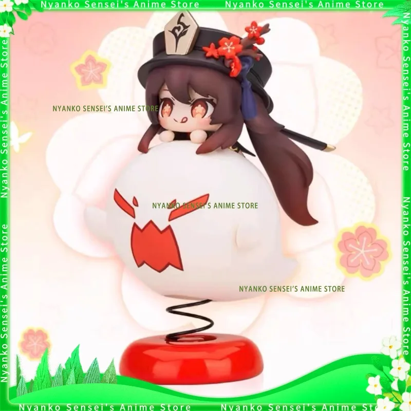 

In Stock Honkai Impact 3 Genshin Impact Hutao Raiden Mei Happy Shake Genuine Edition Anime Figurine Ornament Gift Doll Toys