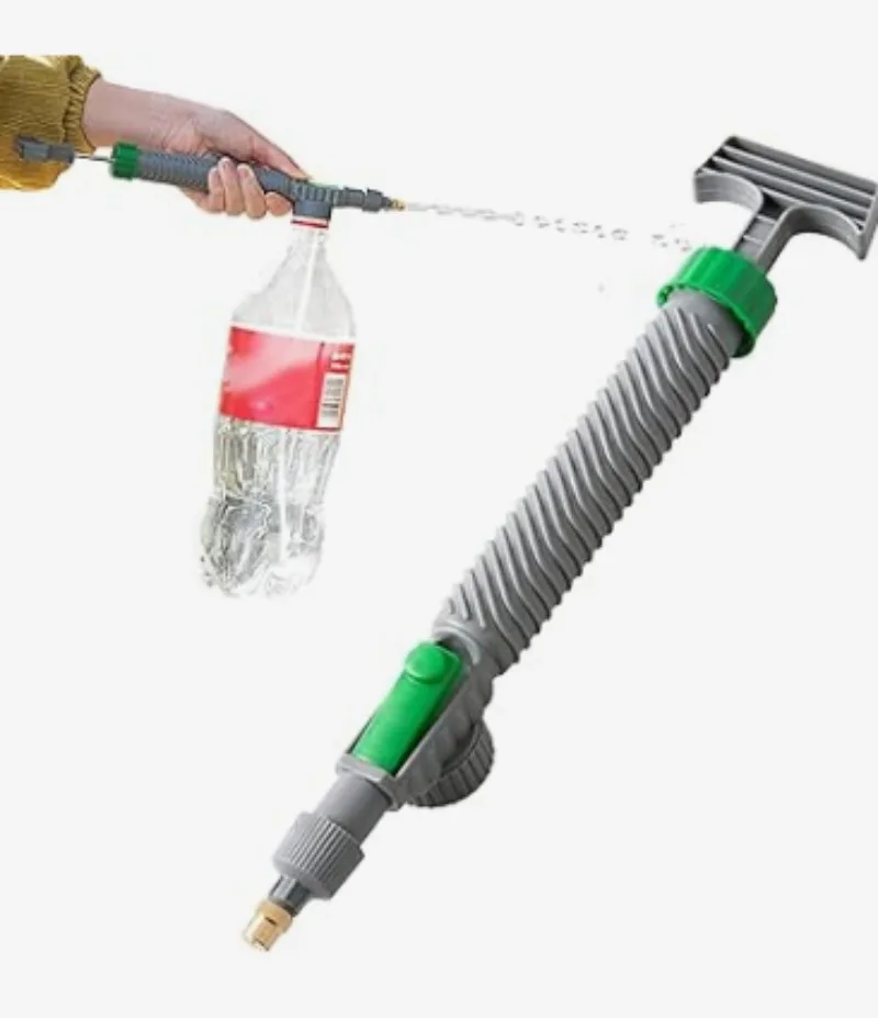 Sprayer -Outdoor Pressure Sprayer with Full Range Spray Gun Nozzle Pump.Use Plastic Bottle with Water for Garden Plant Watering