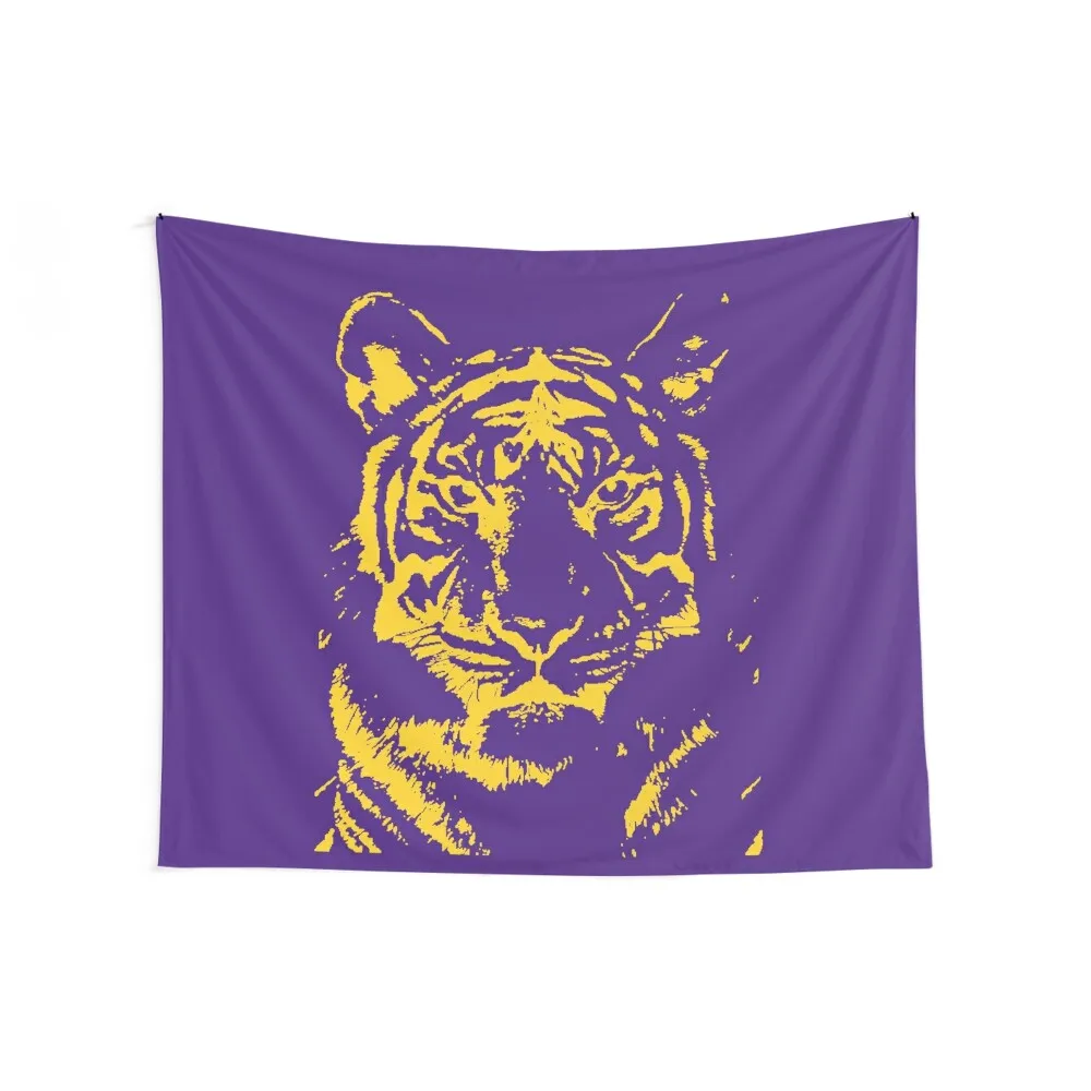 Royal Tiger Gameday Dress Bayou Bengal Yellow Tapestry Home And Comfort Decor Decoration Room Decor For Room Tapestry