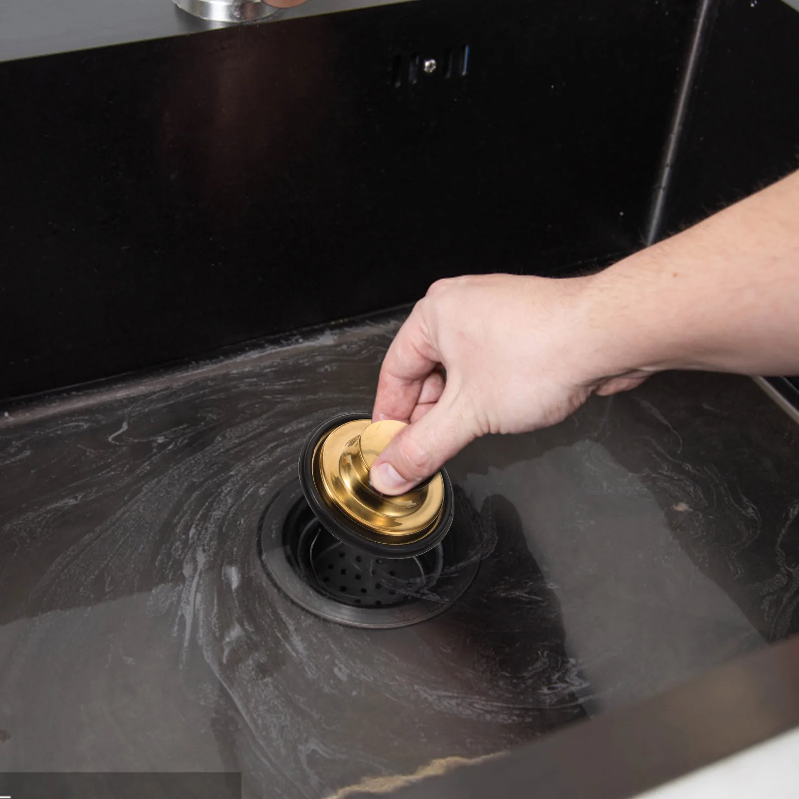 

1Set Kitchen Sink Stopper Stainless Steel Filter Strainer Drain Basket Reusable Easy Install Anti-Clogging Overflow Prevention