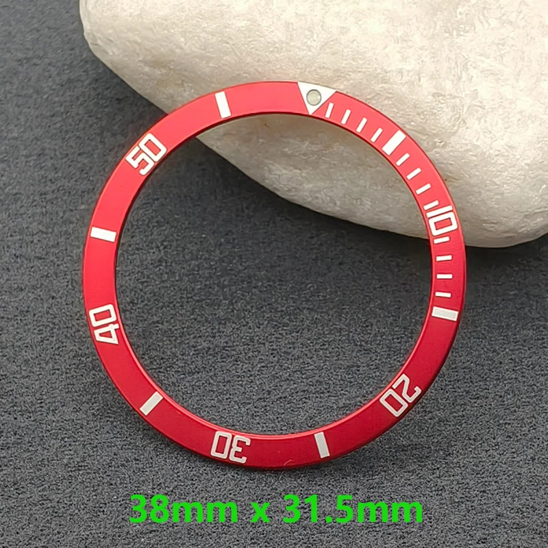 

SKX007 Cases Ring 38mm Flat Aluminum Watch Bezel Insert Fits SKX007 SKX009 SRPD Watch NH36 NH35 Movement Men Watch Modifed Parts