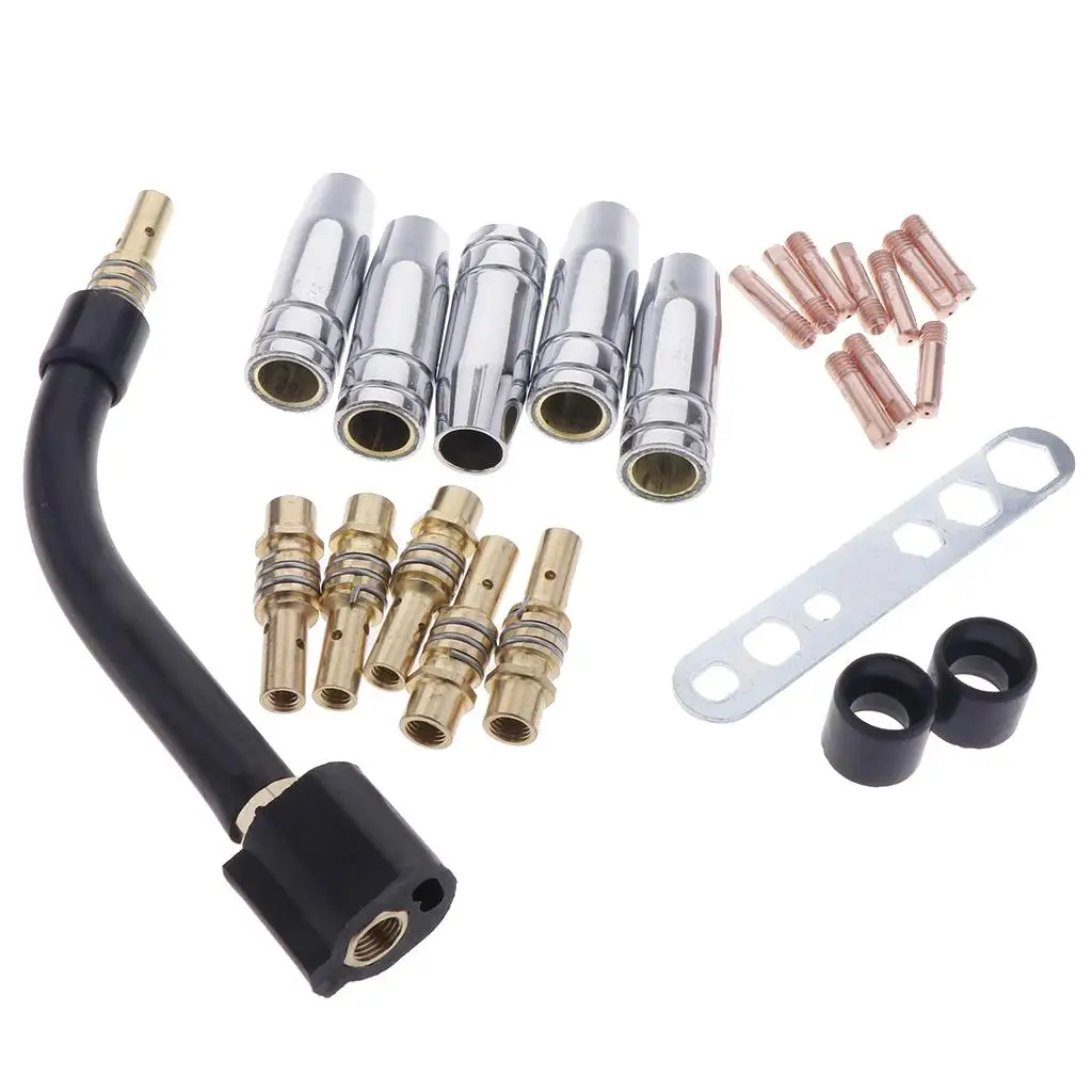 Welding Torch Kits Tip 15AK Complete Copper Nozzle Set for Professional TIG Welding and Aluminum Welding Equipment