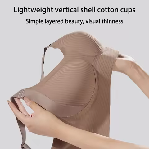 Women's Solid Seamless Bras Full Cup Wireless Soft Female Intimates Comfortable Brassiere Push Up Sexy Underwear Ropa Interior