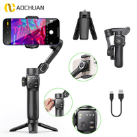AOCHUAN 3-Axis Handheld Gimbal Phone Stabilizer with Extension Rod 8.0 Anti Shake Face Tracking for Phone Outdoor Shooting Vlog