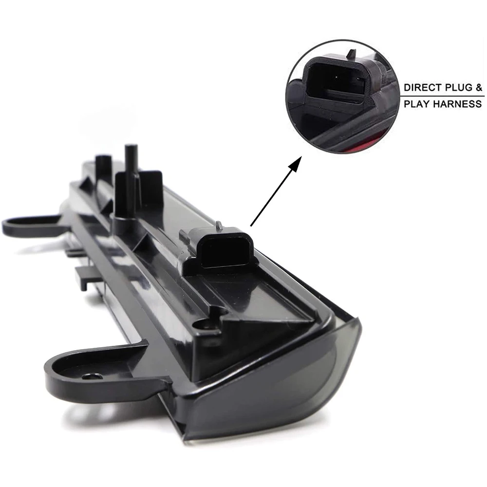 Terza luce freno LED Stop Lampada posteriore Luce freno a montaggio alto per Chevy Suburban 1500 2500 Tahoe GMC Yukon 2000-2006 Nero