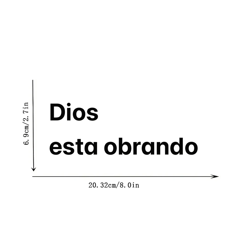 Spanish Phrases, Working in Progress, Mirror Makeup Mirror Stickers, Car Sticker, Car Window Decoration, Vinyl Sticker