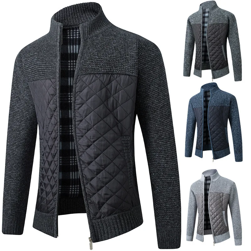 

Autumn New Men's Knitwear Korean Version Trend Personalized and Handsome Outerwear Plush Thickened Cardigan Sweater Coat Trend