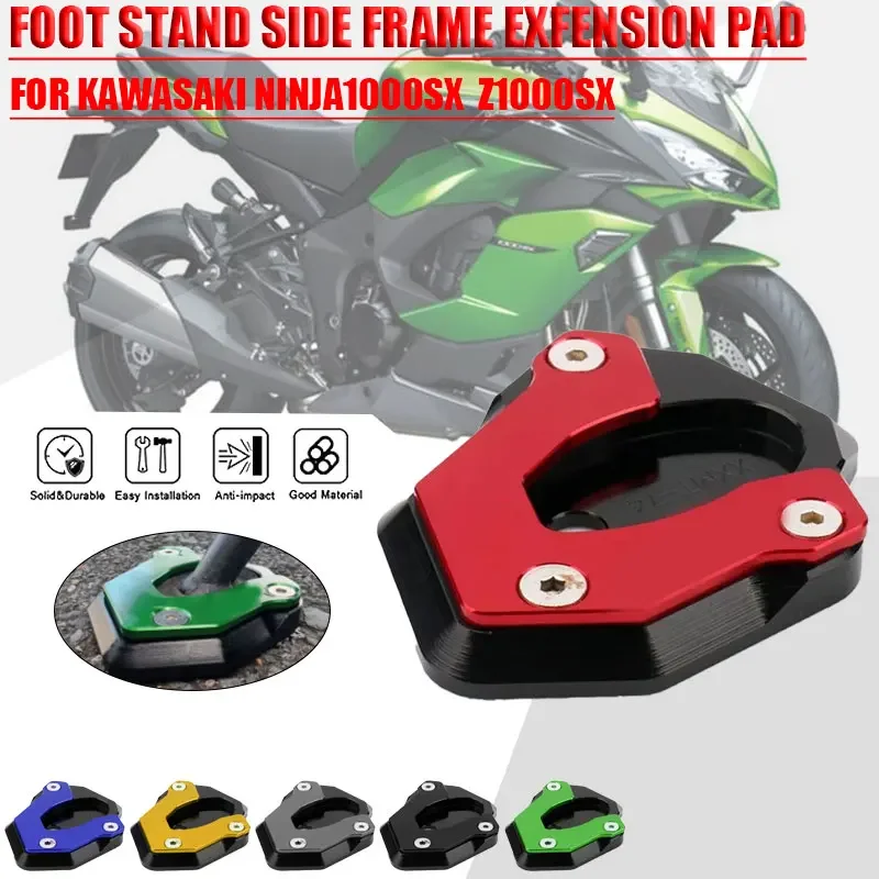 Motorcycle CNC Aluminum Tripod Side Frame Extension Pad Suitable for KAWASAKI NINJA1000SX NINJA 1000SX Z1000SX Z1000SX Z1000 SX