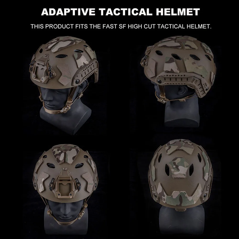 Tactical Helmet Accessories Camo Magic Sticker For Hunting Airsoft Fast Helmet Mount 11PCS Set